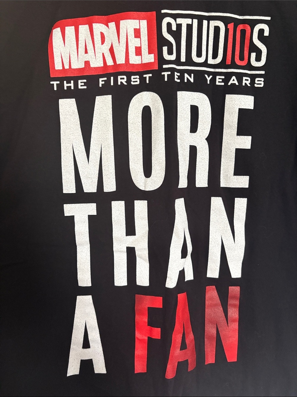 Marvel Black Short Sleeve Graphic 'More Than A Fan' Tee - Picture 4 of 6